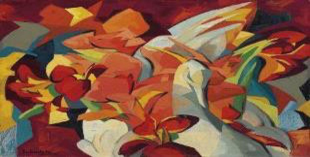 Canna-heads and Swan